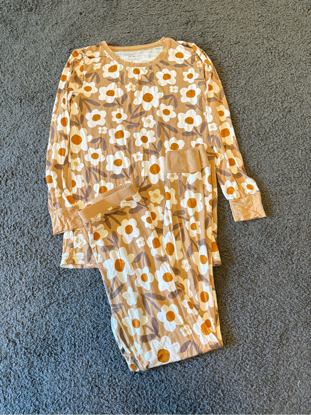 Little Sleepies Daisy Daydream bamboo 2 piece long sleeve pajamas 16